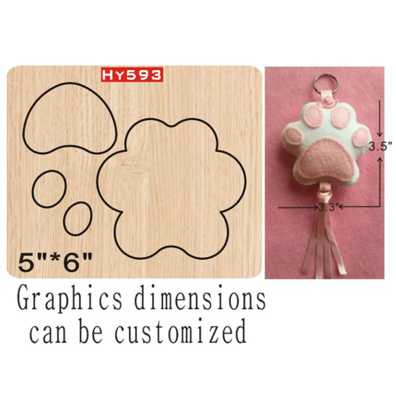 Cat hand pendant cutting dies 2019 die cut &wooden dies Suitable for common die cutting machines on the market
Cat hand pendant cutting dies 2019 die cut &wooden dies Suitable for common die cutting machines on the market