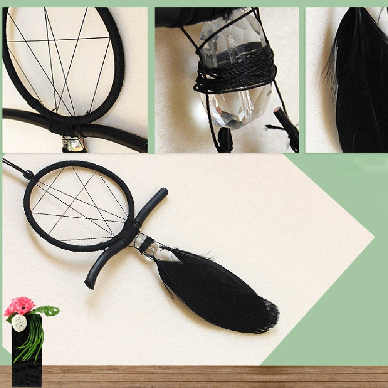 Varmhus Modern Black Handmade Dream Catcher with Feathers Wall Hanging Decoration Car Ornament Craft Gifts
Varmhus Modern Black Handmade Dream Catcher with Feathers Wall Hanging Decoration Car Ornament Craft Gifts
