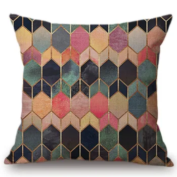 18" Gothic Geometrics Colorful Cubes Decorative Pillows Pink Brown Cotton Linen Europe Church Glass Pattern Sofa Cushion Covers
18" Gothic Geometrics Colorful Cubes Decorative Pillows Pink Brown Cotton Linen Europe Church Glass Pattern Sofa Cushion Covers
