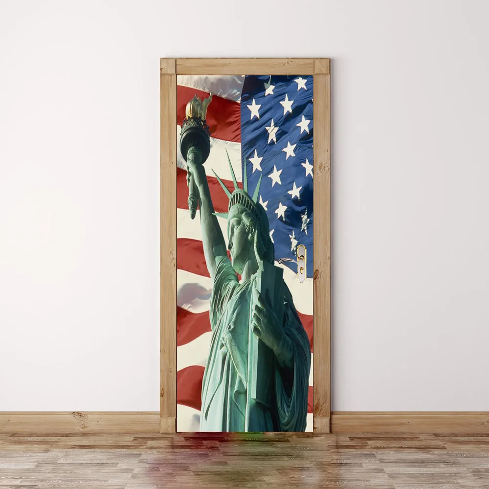 2 Panels Statue of Liberty And US Flag Picture Mural Wall Stickers Door Sticker Wallpaper Decals Home Decoration July0202
2 Panels Statue of Liberty And US Flag Picture Mural Wall Stickers Door Sticker Wallpaper Decals Home Decoration July0202