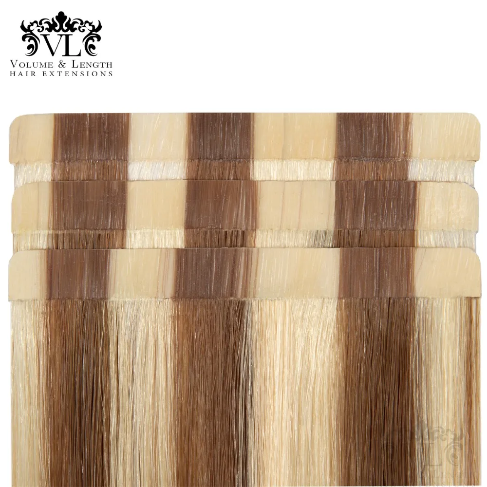 VL Tape In Remy 100% Human Hair Extensions Tape Hair Weft Ombre Brown/Blonde Highlights Straight Hair 50g/pack 18'' VL21T18
VL Tape In Remy 100% Human Hair Extensions Tape Hair Weft Ombre Brown/Blonde Highlights Straight Hair 50g/pack 18'' VL21T18