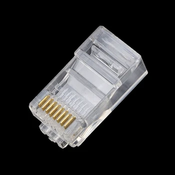 Kebidumei Wholesale 25pcs RJ45 RJ-45 CAT5 Modular Plug Network Connector for Cat5 Cat5e Cat6 Cable
Kebidumei Wholesale 25pcs RJ45 RJ-45 CAT5 Modular Plug Network Connector for Cat5 Cat5e Cat6 Cable