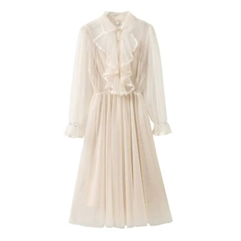 Autumn Women Mesh Full Petal Sleeves Ruffles Hollow Out Lace Maxi Dress Ladies Fashion Lace Crochet Elegant Long Dress PZ1022
Autumn Women Mesh Full Petal Sleeves Ruffles Hollow Out Lace Maxi Dress Ladies Fashion Lace Crochet Elegant Long Dress PZ1022