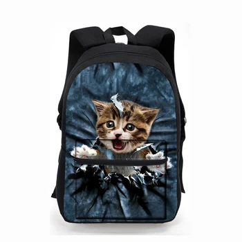 Leisure Canvas Backpacks Teenage Girls Naughty Cat Printed School Bags Women Fashion Travel Backpacks 3D Animal School Backpacks
Leisure Canvas Backpacks Teenage Girls Naughty Cat Printed School Bags Women Fashion Travel Backpacks 3D Animal School Backpacks
