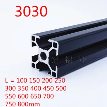 1PC BLACK 3030 European Standard Anodized Aluminum Profile Extrusion 100-800mm Length Linear Rail for CNC 3D Printer
1PC BLACK 3030 European Standard Anodized Aluminum Profile Extrusion 100-800mm Length Linear Rail for CNC 3D Printer