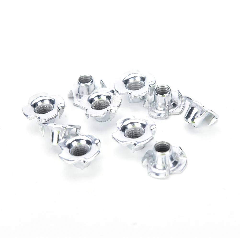 10pcs/set Carbon Steel Four Pronged T Nuts Blind Inserts Nut M4 M5 M6 M8 M10 Nuts Fastener Hardware for Wood Furniture
10pcs/set Carbon Steel Four Pronged T Nuts Blind Inserts Nut M4 M5 M6 M8 M10 Nuts Fastener Hardware for Wood Furniture
