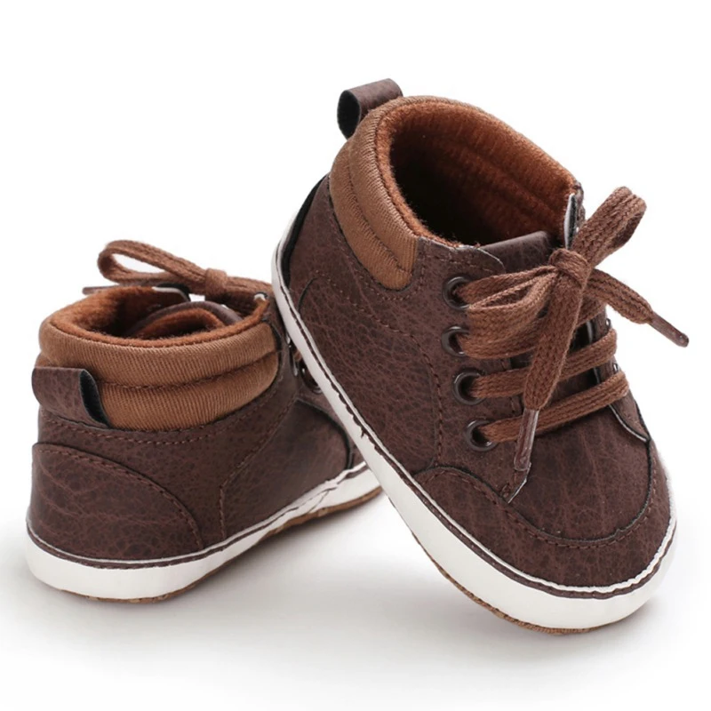 0-18M Newborn Infant Kid Girls Boys Crib Soft Sole Anti-slip Baby Sneakers Shoes