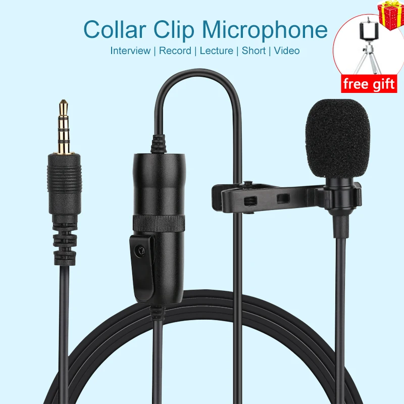Condenser Lapel Lavalier Microphone Video Vlog Recording Mic for iPhone Canon DSLR Zoom H1N Lecture LiveShow
Condenser Lapel Lavalier Microphone Video Vlog Recording Mic for iPhone Canon DSLR Zoom H1N Lecture LiveShow