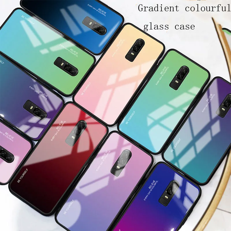 Gradient Tempered Glass Phone Case for OnePlus 7 Pro One Plus 6 Oneplus 6T OnePlus 7 Colorful Luxury Cover Shell Coque
Gradient Tempered Glass Phone Case for OnePlus 7 Pro One Plus 6 Oneplus 6T OnePlus 7 Colorful Luxury Cover Shell Coque
