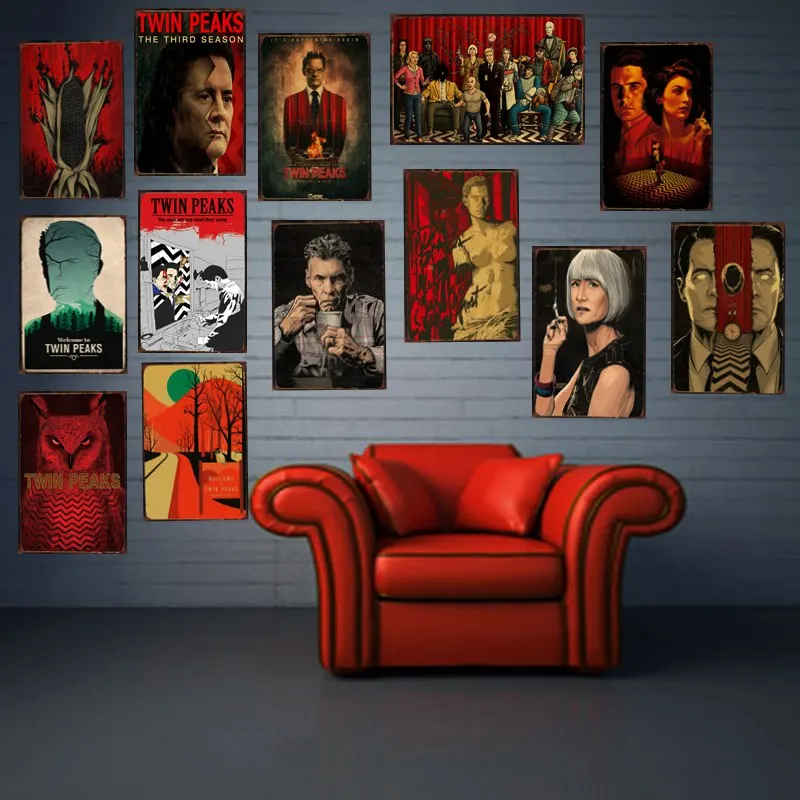 Twin Peaks Movie Tin Sign Metal Plate Iron Painting Kids Room Wall Bar Coffee Home Art Craft Decor 30X20CM DU-1101
Twin Peaks Movie Tin Sign Metal Plate Iron Painting Kids Room Wall Bar Coffee Home Art Craft Decor 30X20CM DU-1101