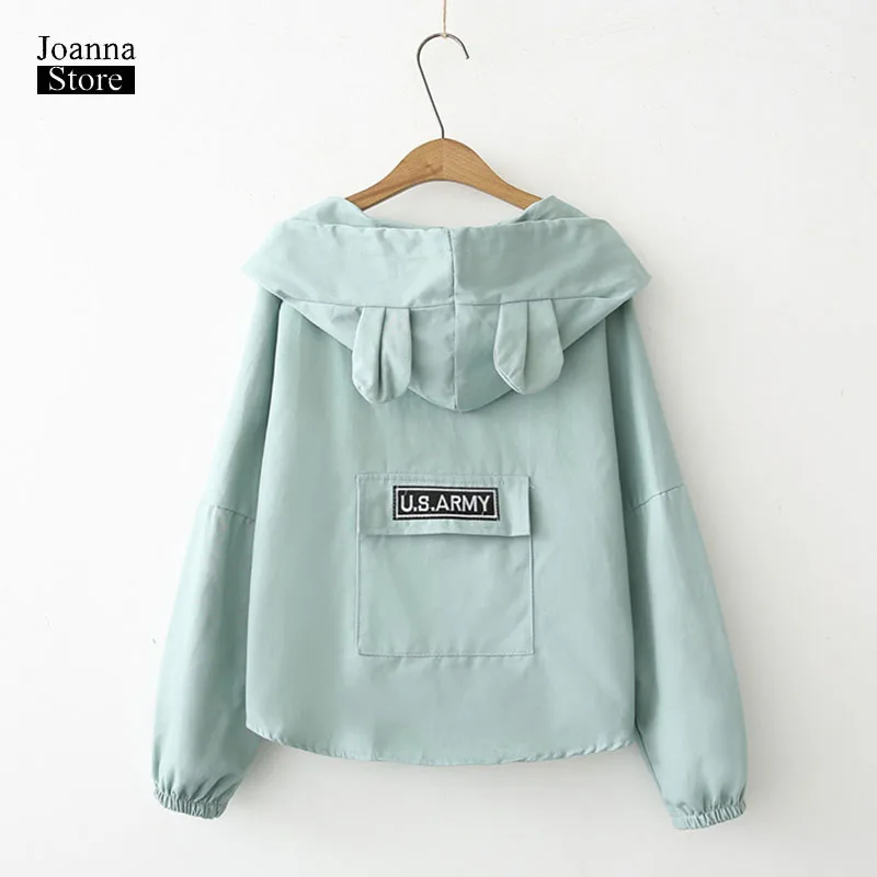 Harajuku kawaii jacket women rabbit ear coat bomber jackets plus size coats and jackets women pink blue fall spring lady clothes
Harajuku kawaii jacket women rabbit ear coat bomber jackets plus size coats and jackets women pink blue fall spring lady clothes