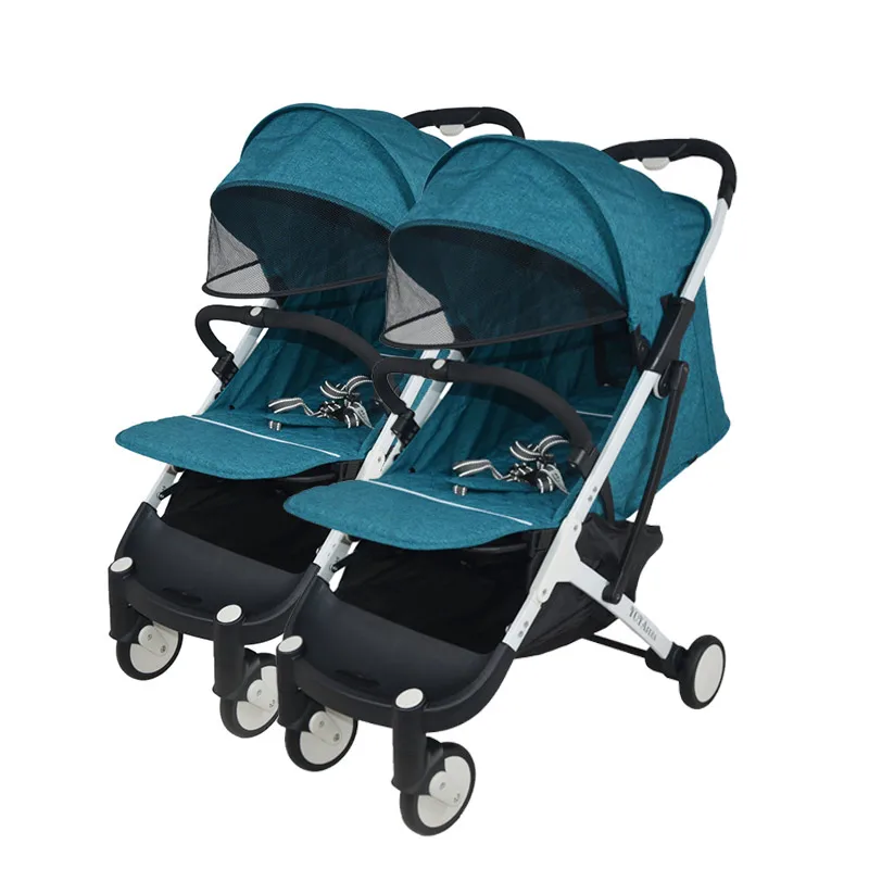 Twin stroller detachable high landscape portable baby stroller foldable sit reclining stroller Shock absorber wheel
Twin stroller detachable high landscape portable baby stroller foldable sit reclining stroller Shock absorber wheel