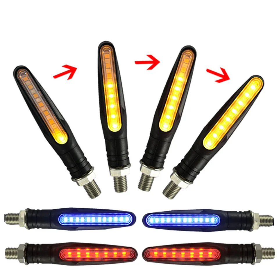 2/4PCS Motorcycle Turn Signals Light Flowing Water Blinker Lamp Motorbike Indicator Tail Flasher Motorcycle Led Light
2/4PCS Motorcycle Turn Signals Light Flowing Water Blinker Lamp Motorbike Indicator Tail Flasher Motorcycle Led Light