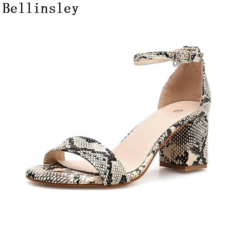 2019 Summer Women Shoes Snake Printed Women Sandals Open Toe Buckle Strap Chunky Heels Sandals Woman Party Dress Shoes
2019 Summer Women Shoes Snake Printed Women Sandals Open Toe Buckle Strap Chunky Heels Sandals Woman Party Dress Shoes