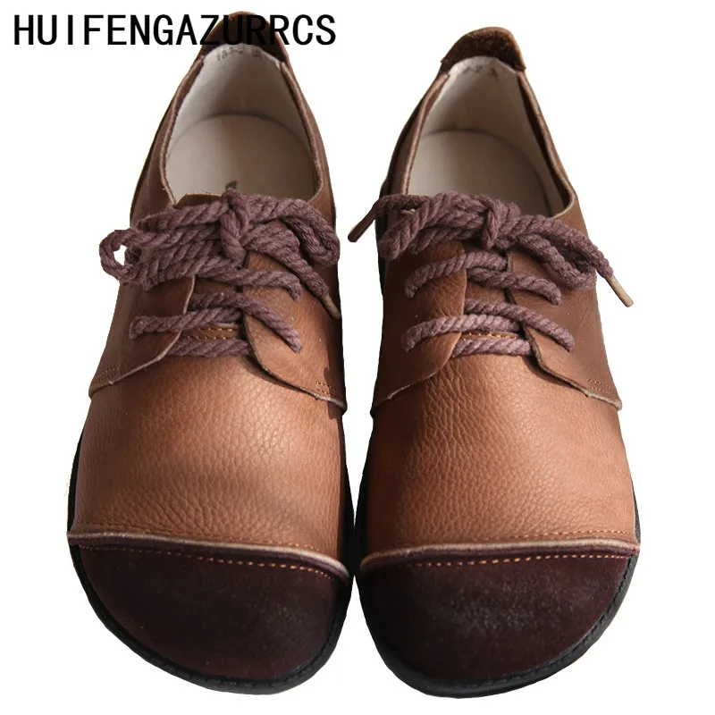 HUIFENGAZURRCS-Spring Style Artistic Retro Female Lace Single Shoe Female Handmade Leather Comfortable Flat-soled Leisure Shoes
HUIFENGAZURRCS-Spring Style Artistic Retro Female Lace Single Shoe Female Handmade Leather Comfortable Flat-soled Leisure Shoes