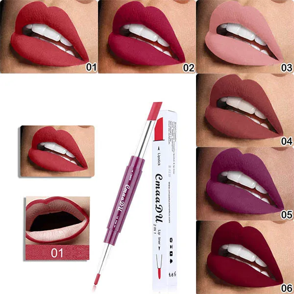 Waterproof Multi-functional Double-end Lipstick Lip Line Pen Mate Nude 6 color Long-lasting Non-stick Cosmetics Makeup Pen
Waterproof Multi-functional Double-end Lipstick Lip Line Pen Mate Nude 6 color Long-lasting Non-stick Cosmetics Makeup Pen