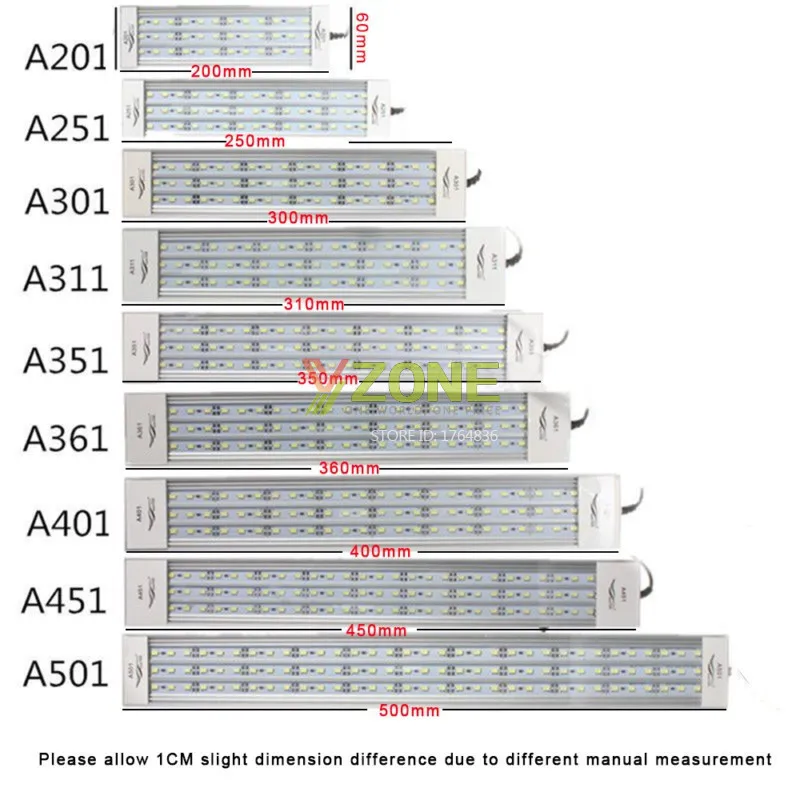 A-Series Aquarium 5730 LED Lamp 12-39W LED Fish Tank Light 100~240v Brief Aquarium Aquatic Water Plant Grow Light12