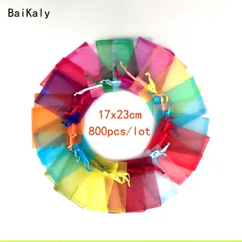17x23cm Organza Bag 800pcs/lot Jewelry Packaging Display Jewelry Pouch Gift Bag Wedding Drawstring bag Woman Travel Storage bag
17x23cm Organza Bag 800pcs/lot Jewelry Packaging Display Jewelry Pouch Gift Bag Wedding Drawstring bag Woman Travel Storage bag