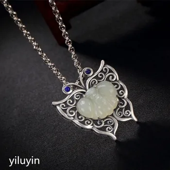 KJJEAXCMY Fine jewelry S990 pure silver peacock peacock hollowed mosaic jade blue sand stone Hong Kong Jade Pendant
KJJEAXCMY Fine jewelry S990 pure silver peacock peacock hollowed mosaic jade blue sand stone Hong Kong Jade Pendant