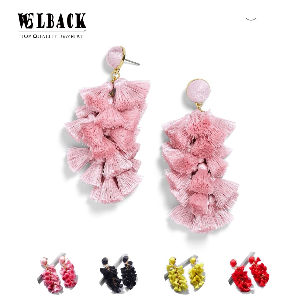 WELBACK New Tassel Earrings For Women Ethnic Big Drop Earrings Bohemia Trendy Cotton Rope Fringe Long Dangle Earrings Jewelry
WELBACK New Tassel Earrings For Women Ethnic Big Drop Earrings Bohemia Trendy Cotton Rope Fringe Long Dangle Earrings Jewelry