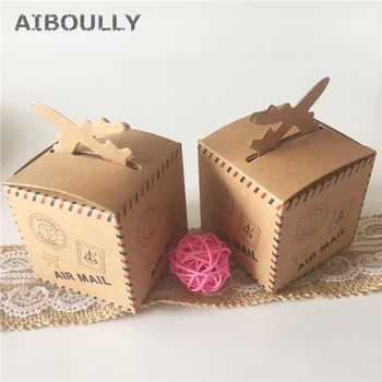 50pcs DIY Air Mail Plane Aircraft Airplane Style Vintage Kraft Candy Box Wedding Favors and Gifts Bag Party Supplies
50pcs DIY Air Mail Plane Aircraft Airplane Style Vintage Kraft Candy Box Wedding Favors and Gifts Bag Party Supplies
