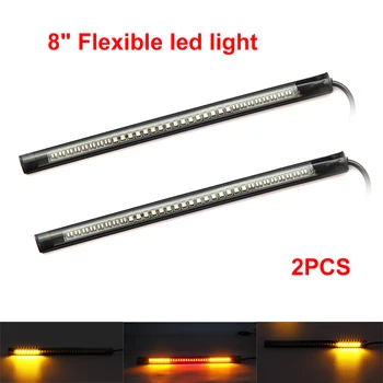 2 pcs Universal Flexible Brake Tail Stop Light Led Strip 48Leds Motorcycle Led Turn Signal License Plate Strip for Car ATV12V
2 pcs Universal Flexible Brake Tail Stop Light Led Strip 48Leds Motorcycle Led Turn Signal License Plate Strip for Car ATV12V