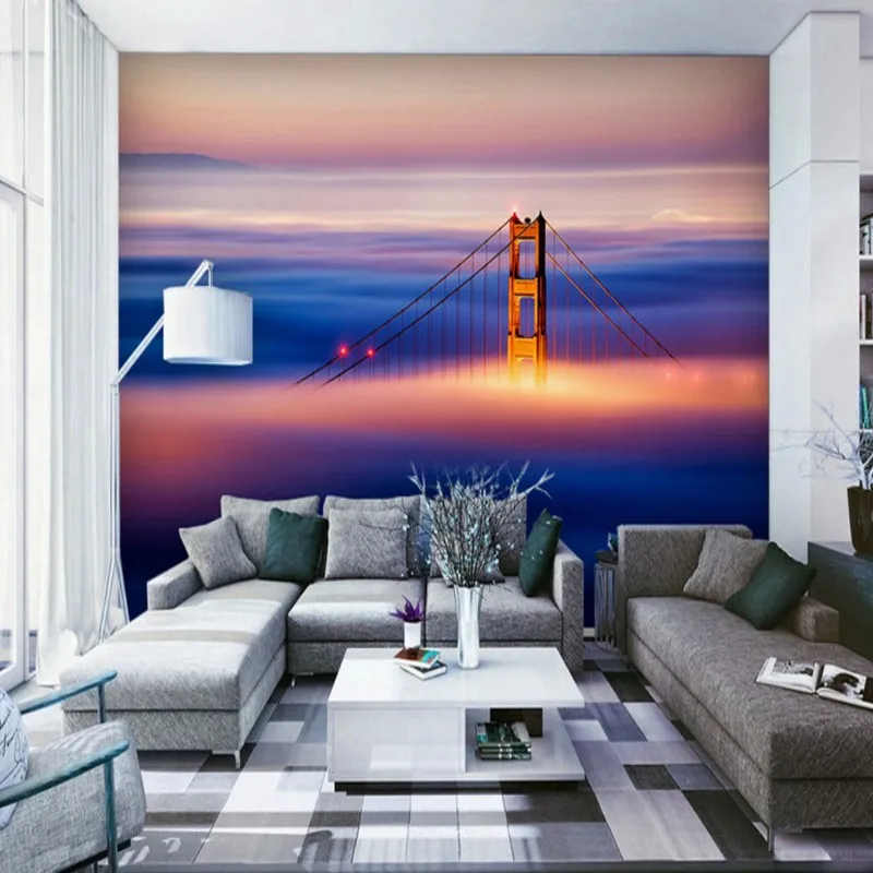 Custom 3d wallpaper Magnificent oil painting Chain bridge Living room TV hotel decoration backdrop wall wallpaper murals
Custom 3d wallpaper Magnificent oil painting Chain bridge Living room TV hotel decoration backdrop wall wallpaper murals