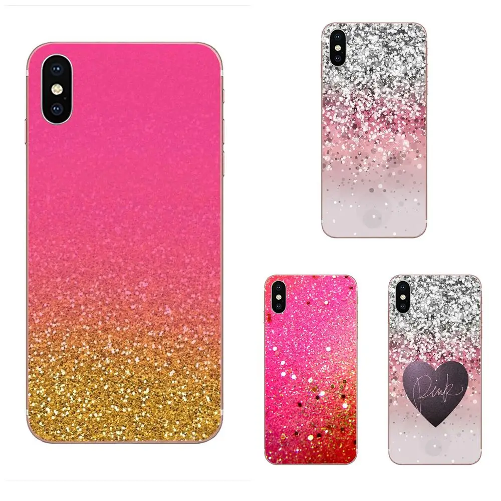 Наслаждайтесь серебристо-розовый блеск искусства для Galaxy Alpha Note 3 4 10 A10 A20 A20E A30 A40 A50
