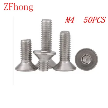 50pcs/lot Stainless Steel 304 DIN7991 M5*6/8/10/12/14/16/20/25/30/35/40 Hex Hexagon Socket Countersunk Flat Head machine screw
50pcs/lot Stainless Steel 304 DIN7991 M5*6/8/10/12/14/16/20/25/30/35/40 Hex Hexagon Socket Countersunk Flat Head machine screw