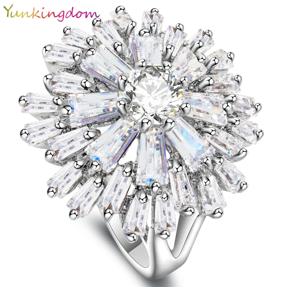 Yunkingdom Engagement Ring for Women Wedding Band Zircon Gold Color zircon crystal Rings for Women Gold Color ALP0108
Yunkingdom Engagement Ring for Women Wedding Band Zircon Gold Color zircon crystal Rings for Women Gold Color ALP0108