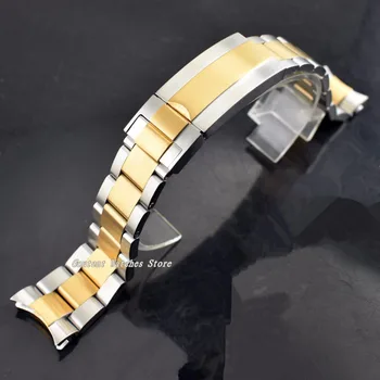 20mm Sterile 316L Solid Yellow Gold Stainless Steel Bracelet Watch Accessory Fit 40mm Men's Watch
20mm Sterile 316L Solid Yellow Gold Stainless Steel Bracelet Watch Accessory Fit 40mm Men's Watch