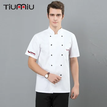 2019 Short Sleeves Restaurant chef Uniform Waiter Waitress Kitchen Fast Food Service Cook Coffee Cake Bake Barber Embroidered
2019 Short Sleeves Restaurant chef Uniform Waiter Waitress Kitchen Fast Food Service Cook Coffee Cake Bake Barber Embroidered