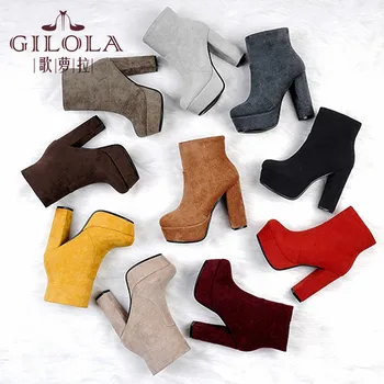 High Heels Platform Women Boots Fashion Autumn Winter Thick Heels Ankle Pointed Toe Women Shoes Woman #Y0052543Y
High Heels Platform Women Boots Fashion Autumn Winter Thick Heels Ankle Pointed Toe Women Shoes Woman #Y0052543Y
