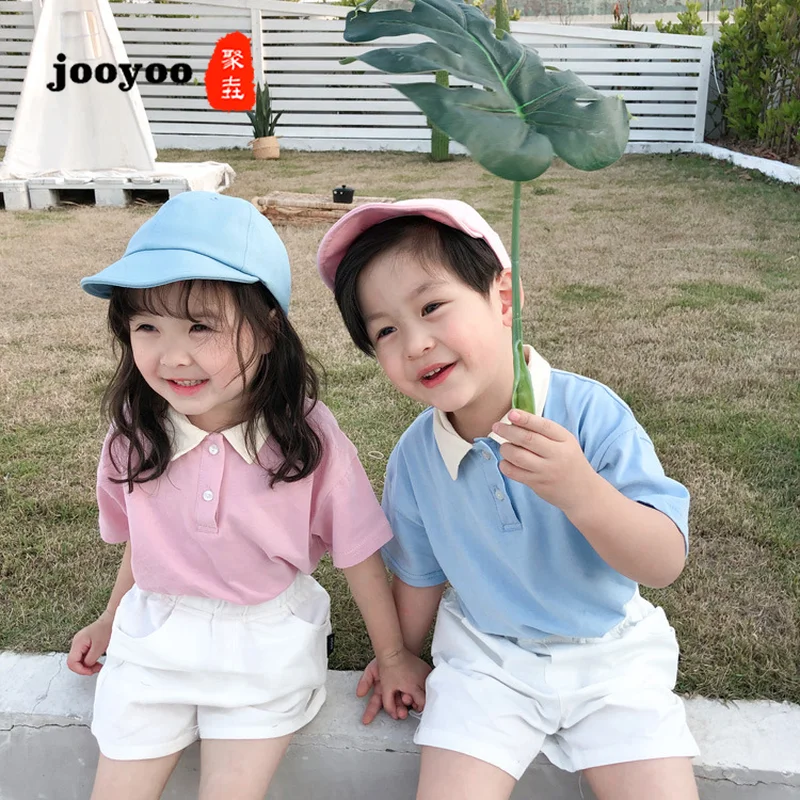 Baby's Summer Dress Boys Short Sleeve T-shirt Colour Turn-over Collar Babies Leisure T-shirt
Baby's Summer Dress Boys Short Sleeve T-shirt Colour Turn-over Collar Babies Leisure T-shirt