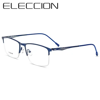 ELECCION Titanium Alloy Eyeglass Frame 2019 New Half Frame Myopia Optical Prescription Glasses Frame Men Screwless Eyewear
ELECCION Titanium Alloy Eyeglass Frame 2019 New Half Frame Myopia Optical Prescription Glasses Frame Men Screwless Eyewear