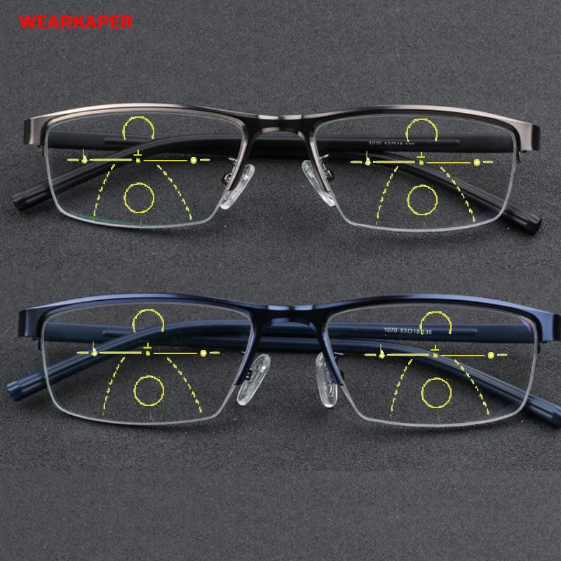 WEARKAPER Retro Eyewear Ultra-light Asymptotically Progressive Reading Glasses Men Women Presbyopia Hyperopia Multifocal Glasse
WEARKAPER Retro Eyewear Ultra-light Asymptotically Progressive Reading Glasses Men Women Presbyopia Hyperopia Multifocal Glasse
