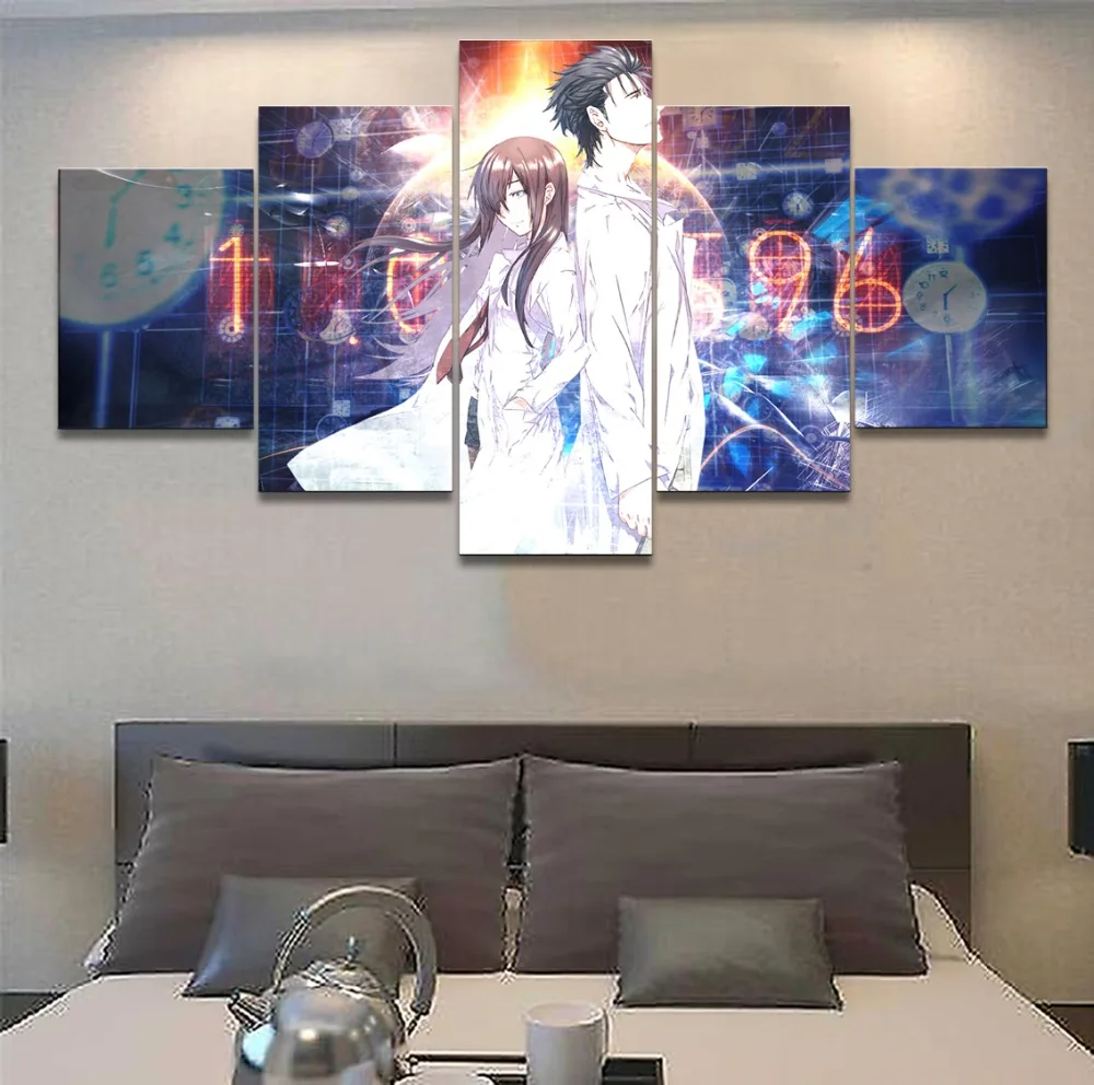 Hd Modular Printed Pictures Home Decorative 5 Pieces Anime Steins Gate Paintings Boy Bedroom Canvas Frame Poster Wall Artwork
Hd Modular Printed Pictures Home Decorative 5 Pieces Anime Steins Gate Paintings Boy Bedroom Canvas Frame Poster Wall Artwork