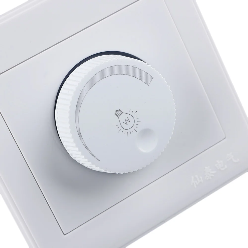 AC 220V Dimmer Light Switch Adjustment Lighting Control Ceiling Fan Speed Control Switch Wall Button Dimmer Switch
AC 220V Dimmer Light Switch Adjustment Lighting Control Ceiling Fan Speed Control Switch Wall Button Dimmer Switch