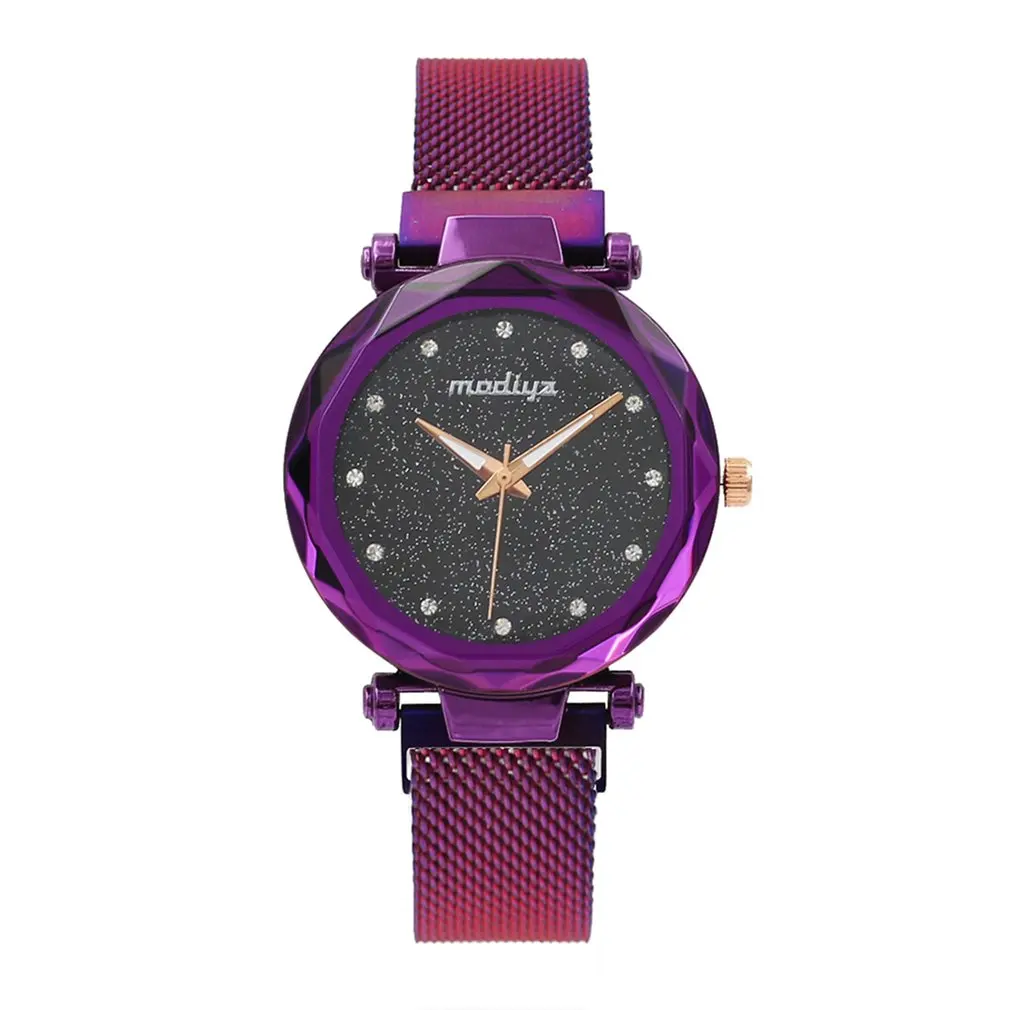 Fashion Women Watch Mesh Steel Strap Round Starry Dial with Rhinestone Quartz Watch All-match Casual Wristwatch
Fashion Women Watch Mesh Steel Strap Round Starry Dial with Rhinestone Quartz Watch All-match Casual Wristwatch
