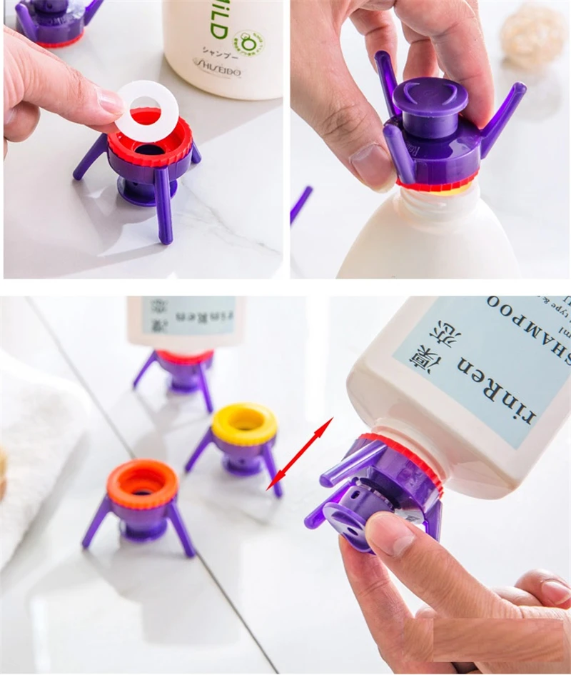 3pc/set Toss It Bottle Cap Stand Plastic Bottle Holder Stand Shampoo Leakproof Cover The Bottle Emptying Kitchen tool
3pc/set Toss It Bottle Cap Stand Plastic Bottle Holder Stand Shampoo Leakproof Cover The Bottle Emptying Kitchen tool