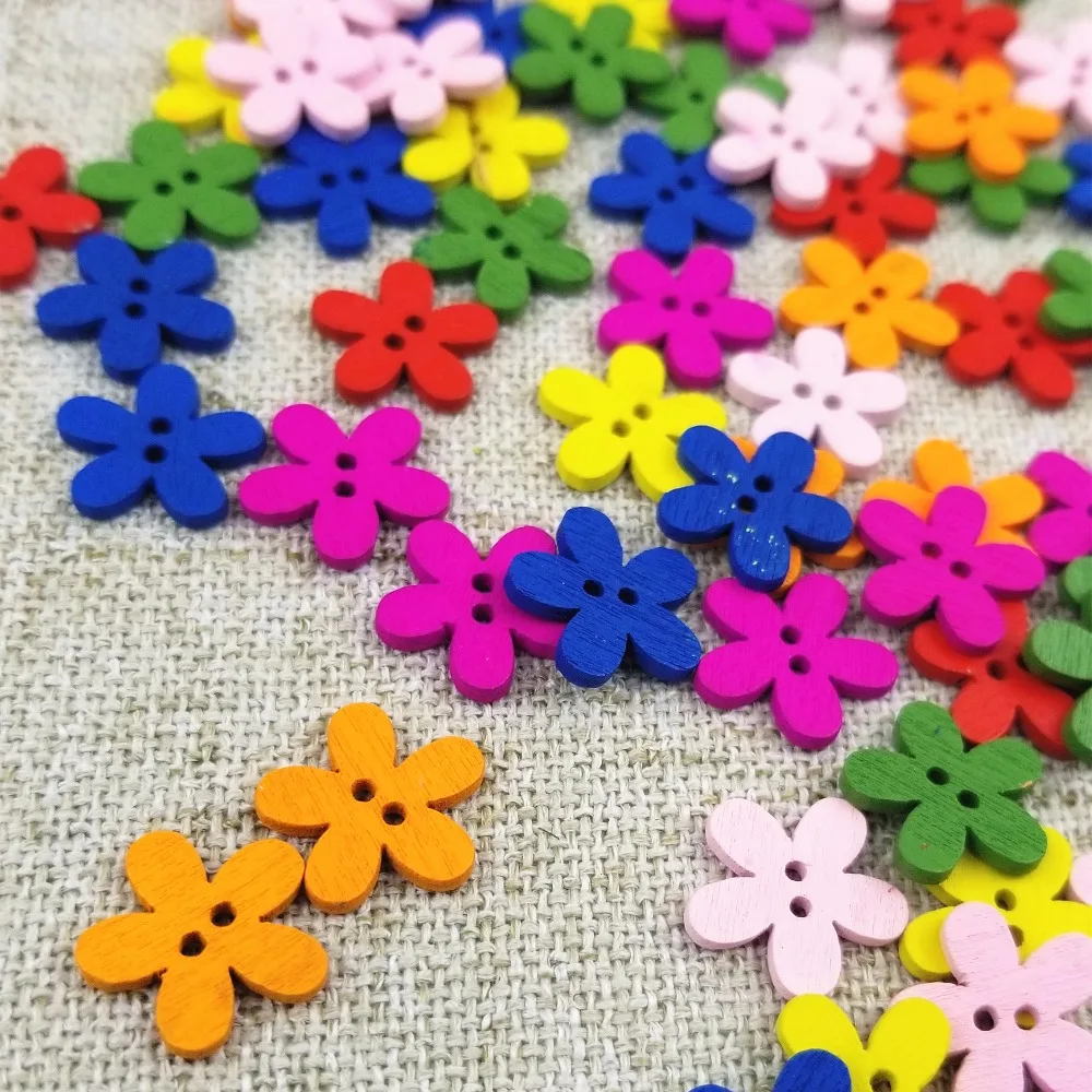 Multicolor 100pcs 14x15mm 2 Holes Mixed Flower Wooden decorative Buttons Fit Sewing Scrapbooking Crafts
Multicolor 100pcs 14x15mm 2 Holes Mixed Flower Wooden decorative Buttons Fit Sewing Scrapbooking Crafts