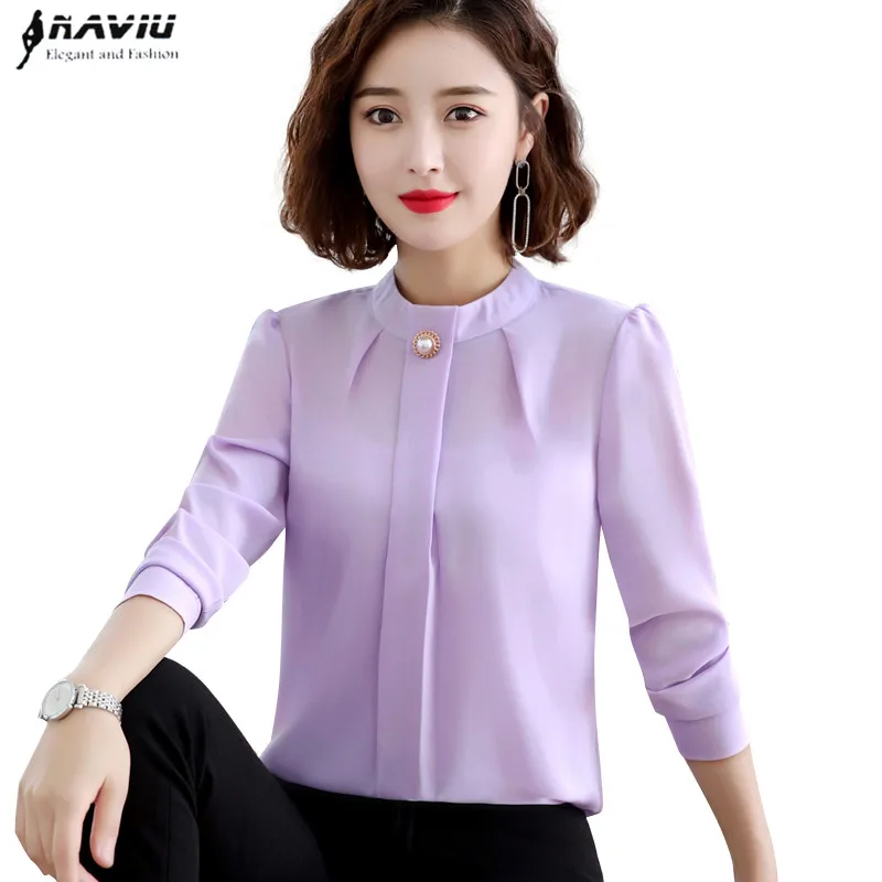 Elegant shirt women 2019 Autumn New long sleeve stand collar temperament chiffon blouse office ladies plus size tops
Elegant shirt women 2019 Autumn New long sleeve stand collar temperament chiffon blouse office ladies plus size tops