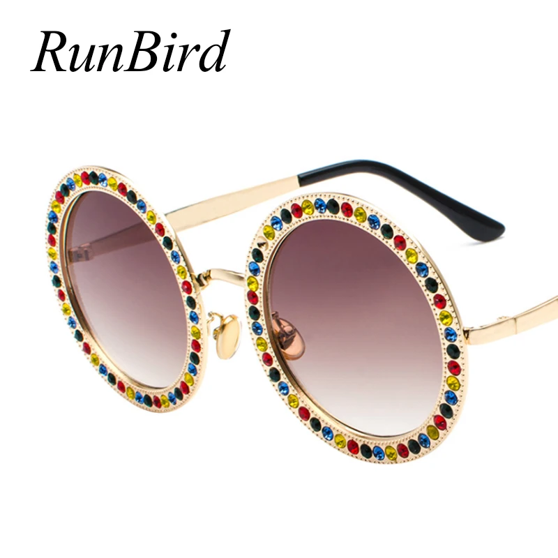Big Round Sunglasses Women Brand Design Crystal Stone Metal Frame Sunglass Top Quality Retro Summer Sun glasses UV400 5204R
Big Round Sunglasses Women Brand Design Crystal Stone Metal Frame Sunglass Top Quality Retro Summer Sun glasses UV400 5204R