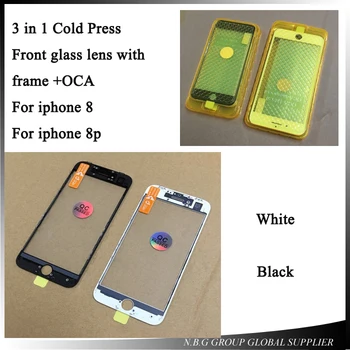 100pcs/lot Cold Press 3 in 1 Screen Front Outer Glass+Frame Replacement For iPhone 8&8 plus Touch Panel Repair Parts
100pcs/lot Cold Press 3 in 1 Screen Front Outer Glass+Frame Replacement For iPhone 8&8 plus Touch Panel Repair Parts
