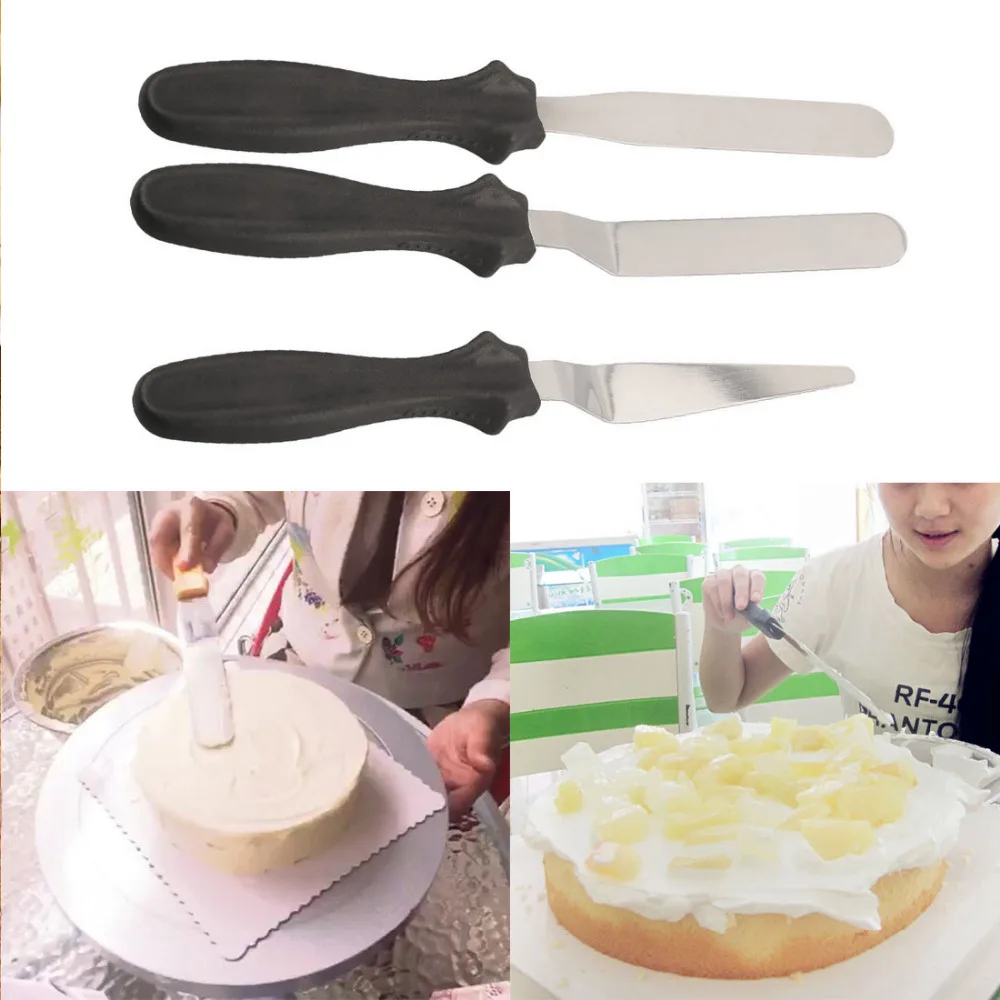 3pcs/set Blade Angled Espatula Spatula baking tools for cakes Cake Icing Spatula Smooth Filling Tool Cutter Set
3pcs/set Blade Angled Espatula Spatula baking tools for cakes Cake Icing Spatula Smooth Filling Tool Cutter Set