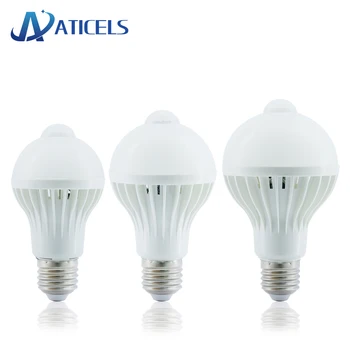 AC 85-220V PIR Motion Sensor Light Bulb 5W 7W 9W E27 LED Bulb Light Control For Home Security Light Sensor Night Light
AC 85-220V PIR Motion Sensor Light Bulb 5W 7W 9W E27 LED Bulb Light Control For Home Security Light Sensor Night Light