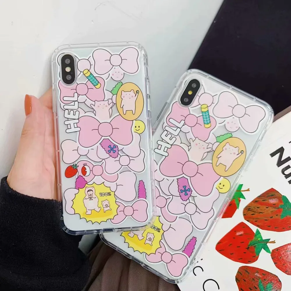 ORYKSZ Cartoon Bowknot Rabbit Transparent Soft Phone Case For iphone 6 6s 7 8 plus Case For iPhone X XR XS MAX Cover Cases Coque
ORYKSZ Cartoon Bowknot Rabbit Transparent Soft Phone Case For iphone 6 6s 7 8 plus Case For iPhone X XR XS MAX Cover Cases Coque