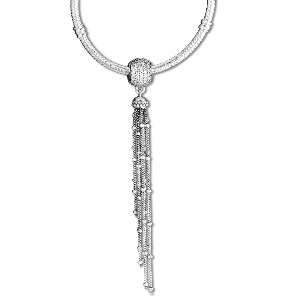 DIY Fits for Pandora Charms Bracelets Enchanted Tassel Beads with Clear CZ 100% 925 Sterling-Silver-Jewelry Free Shipping
DIY Fits for Pandora Charms Bracelets Enchanted Tassel Beads with Clear CZ 100% 925 Sterling-Silver-Jewelry Free Shipping