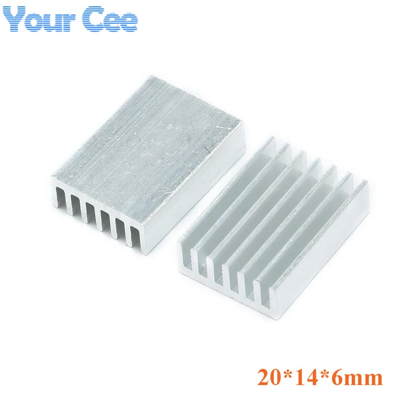 100 pcs 20*14*6mm Radiator Heatsink Cooler Cooling Fin Aluminum Heat Sink for LED, Power IC Transistor Module PBC 20x14x6mm
100 pcs 20*14*6mm Radiator Heatsink Cooler Cooling Fin Aluminum Heat Sink for LED, Power IC Transistor Module PBC 20x14x6mm