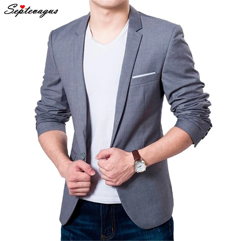 New Men's Spring Autumn Slim Fit Blazer Homme Jacket Coat 5XL 6XL Casual Suit Outwear Gray Blue;agasalho masculino;blazer homem
New Men's Spring Autumn Slim Fit Blazer Homme Jacket Coat 5XL 6XL Casual Suit Outwear Gray Blue;agasalho masculino;blazer homem